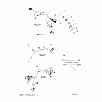 ELECTRICAL, WIRE HARNESSES - V16GB36 ALL OPTIONS (800019)