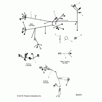 ELECTRICAL, WIRE HARNESSES - V16DA36 ALL OPTIONS (800037)