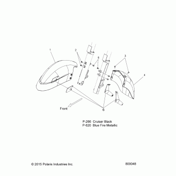 BODY, FENDER, FRONT - V16SW36 ALL OPTIONS (800048)