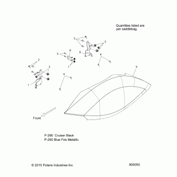 BODY, SADDLEBAG LID - V16SW36 ALL OPTIONS (800050)