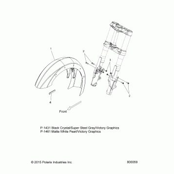 BODY, FENDER, FRONT - V16YW36/UW36 ALL OPTIONS (800059)