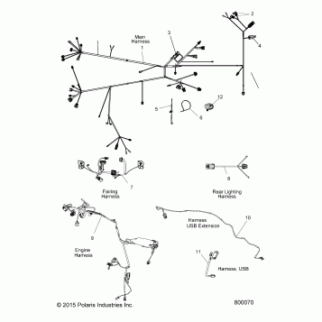 ELECTRICAL, WIRE HARNESSES - V16YW36/UW36 ALL OPTIONS (800070)
