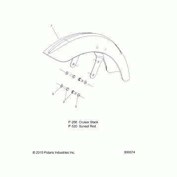 BODY, FENDER, FRONT - V16GB36 ALL OPTIONS (800074)