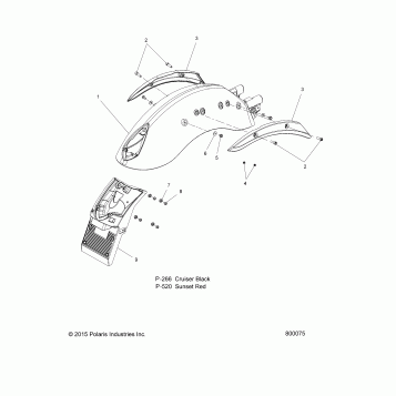 BODY, FENDER, REAR - V16GB36 ALL OPTIONS (800075)