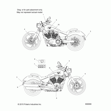 BODY, DECALS - V16GB36 ALL OPTIONS (800099)