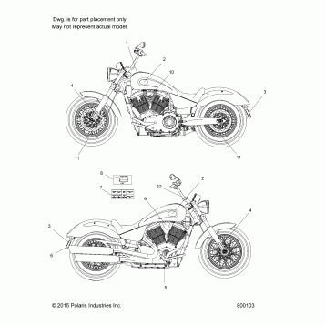 BODY, DECALS - V16WB36/WW36 ALL OPTIONS (800103)