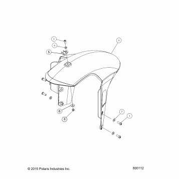 CHASSIS AND BODY, FRONT FENDER - V16EZBRRBB/CB (800112)