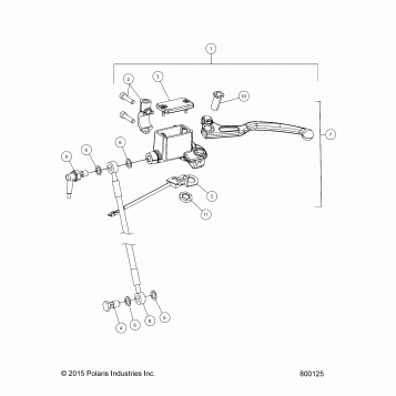 FINAL DRIVE, CLUTCH MASTER CYLINDER - V16EZBRRBB/CB (800125)