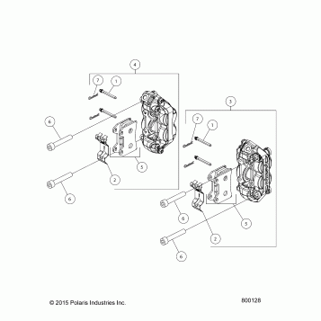 BRAKES, CALIPERS, FRONT - V16EZBRRBB/CB (800128)
