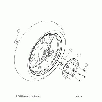BRAKES, REAR BRAKE ROTOR - V16EZBRRBB/CB (800129)