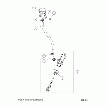 BRAKES, REAR BRAKE MASTER CYLINDER - V16EZBRRBB/CB (800133)