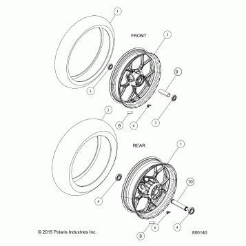 AXLES/WHEEL/TIRES, RIMS AND TIRES - V16EZBRRBB/CB (800140)