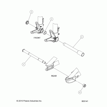 AXLES/WHEEL/TIRES, FRONT AND REAR AXLES - V16EZBRRBB/CB (800141)