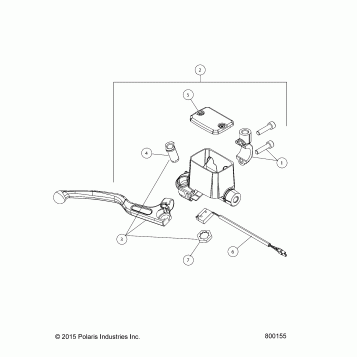 BRAKES, MASTER CYLINDER - V16EZBRRBB/CB (800155)