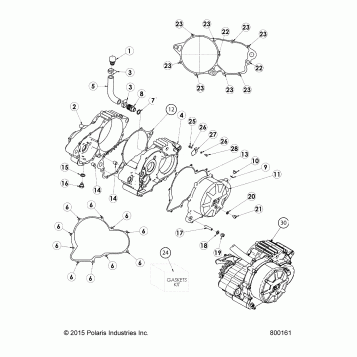 FINAL DRIVE, TRANSMISSION ASSEMBLY - V16EZBRRBB/CB (800161)
