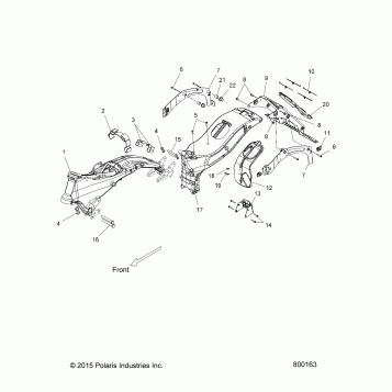 CHASSIS, FRAME ASM. - V16DB/DW/TW36 ALL OPTIONS (800163)