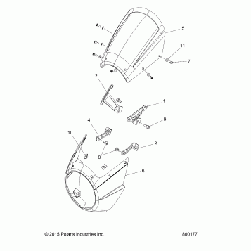 BODY, WINDSHIELD - V17FTA/FTB ALL OPTIONS (800177)