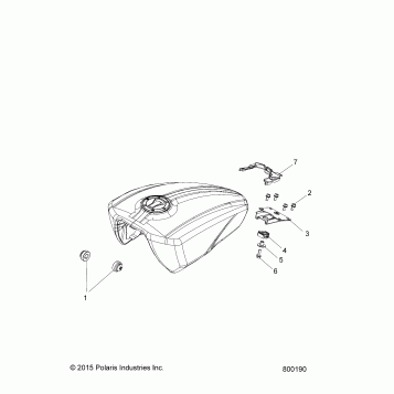 FUEL SYSTEM, FUEL TANK MOUNTING - V17FTA/FTB ALL OPTIONS (800190)