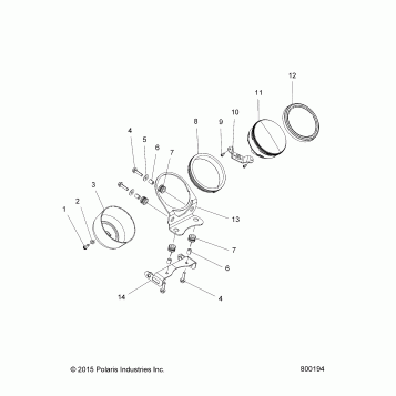 ELECTRICAL, SPEEDOMETER - V17FTA/FTB ALL OPTIONS (800194)