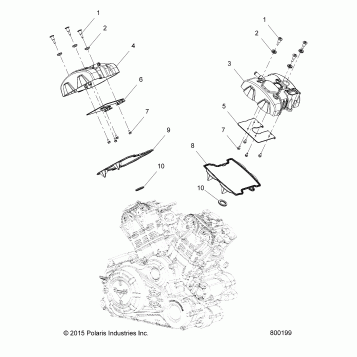 ENGINE, VALVE COVERS - V17FTA/FTB ALL OPTIONS (800199)