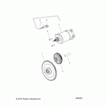 ENGINE, STARTER MOTOR - V17FTA/FTB ALL OPTIONS (800208)