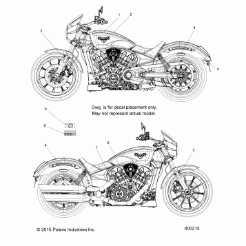 BODY, EMBLEMS/DECALS - V17FTA/FTB ALL OPTIONS (800215)