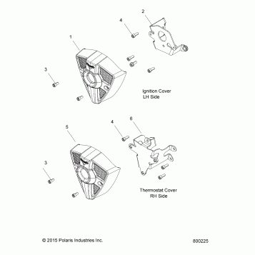 BODY, SIDE COVERS, IGN./THERMOSTAT - V17FTA/FTB ALL OPTIONS (800225)
