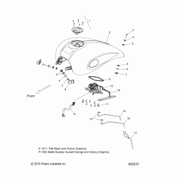 BODY, FUEL TANK - V17CWAAB/CWBAB ALL OPTIONS (800237)