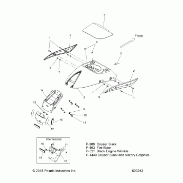 BODY, FENDER, REAR - V17CHRAB ALL OPTIONS (800243)