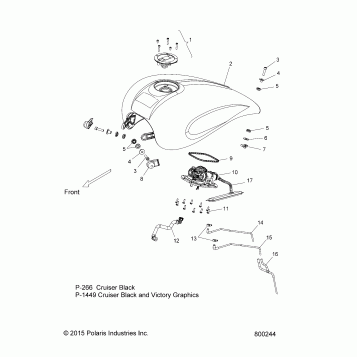 BODY, FUEL TANK - V17CHRAB ALL OPTIONS (800244)