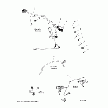 ELECTRICAL, WIRE HARNESSES - V17CHRAB ALL OPTIONS (800248)