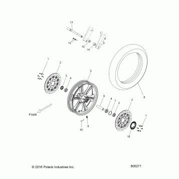 WHEELS, FRONT - V17VTAAV ALL OPTIONS (800271)