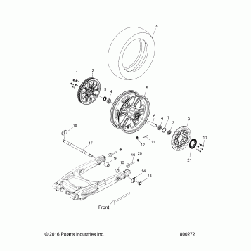 WHEELS, REAR - V17VTAAV ALL OPTIONS (800272)