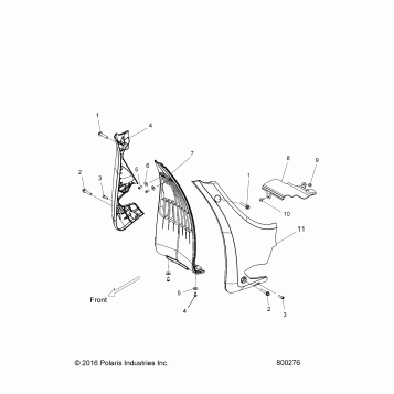 BODY, CHIN FAIRING - V17XDAAA/XTAAA  ALL OPTIONS (800276)