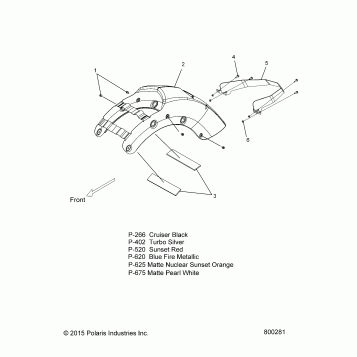 BODY, FENDER, REAR - V17XDAAA/XTAAA ALL OPTIONS (800281)
