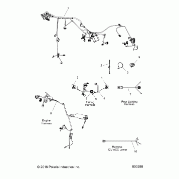 ELECTRICAL, WIRE HARNESSES - V17XMA/XMX ALL OPTIONS (800288)