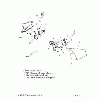 BODY, SIDE COVER - V17XMA/XMX ALL OPTIONS (800300)