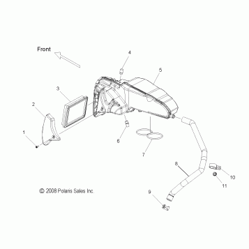 ENGINE, AIR INTAKE SYSTEM - V09AB26/GB26/LB26 ALL OPTIONS (49VICAIRINTAKE09VEGAS)