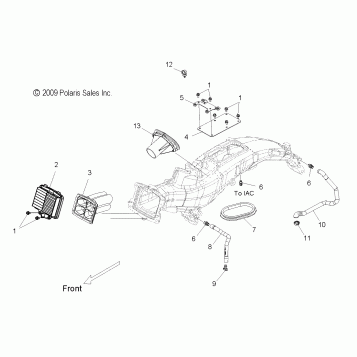ENGINE, AIR INTAKE - V15SW36 ALL OPTIONS (49VICAIRINTAKE10VN)