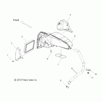 ENGINE, AIR INTAKE SYSTEM - V15WB36/WW36 ALL OPTIONS (49VICAIRINTAKE11VGS)