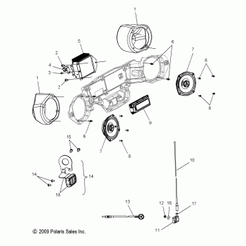 ELECTRICAL, AUDIO SYSTEM - V15CW/DB/DW/TW36 ALL OPTIONS (49VICAUDIO11CC)