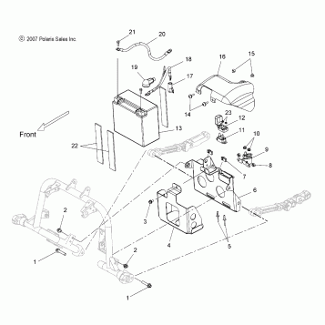 ELECTRICAL, BATTERY - V15SW36 ALL OPTIONS (49VICBATTERYBOX11VN)
