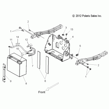 ELECTRICAL, BATTERY - V14BA36/BW36 ALLOPTIONS (49VICBATTERYBOX13CR)