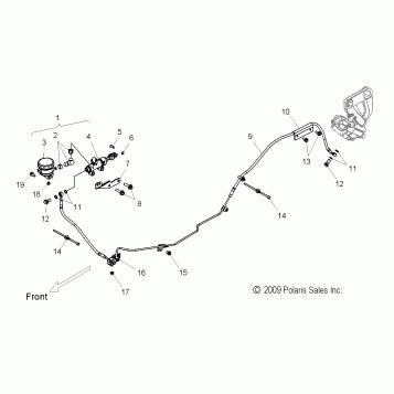 BRAKES, BRAKE LINE, REAR - V10DB36DA/EB36DA ALL OPTIONS (49VICBRAKELINERR10CC)