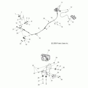 BRAKES, BRAKE LINES, REAR W/ABS - V15SW36 ALL OPTIONS (49VICBRAKELINERR10VN)