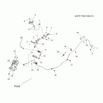 BRAKES, BRAKE LINES, REAR - V11SW36/SA36/AW36 ALL OPTIONS (49VICBRAKELINERR11VN)