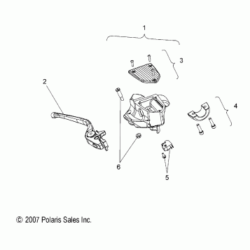 BRAKES, BRAKE LEVER and MASTER CYLINDER - V08BC26/XB26 ALL OPTIONS (49VICBRAKELVR08VEGAS)