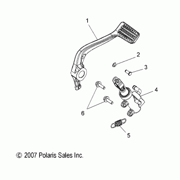 BRAKES, BRAKE PEDAL and REAR MASTER CYLINDER - V08HB26/HS26 ALL OPTIONS (49VICBRAKEPEDAL08HMR)