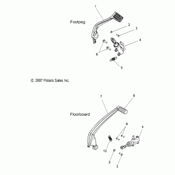 BRAKES, BRAKE PEDAL and REAR MASTER CYLINDER - V08AB26/GB26/LB26 ALL OPTIONS (49VICBRAKEPEDAL08VEGAS)