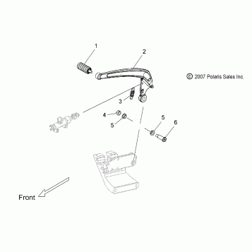 BRAKES, BRAKE PEDAL - V10DB36DA/EB36DA ALL OPTIONS (49VICBRAKEPEDAL08VN)